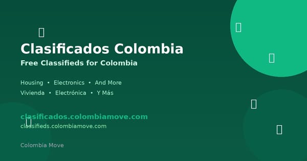 Clasificados Colombia launch - free classifieds for housing and electronics in Colombia