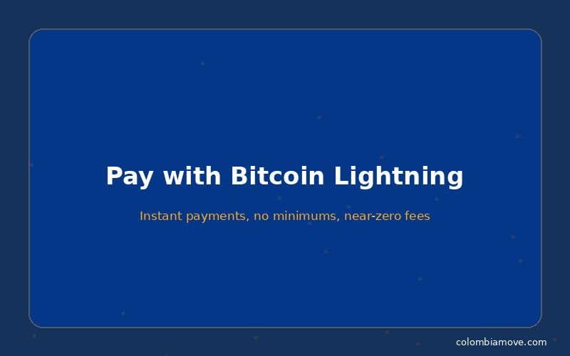 Bitcoin Lightning payment QR code for featured listings