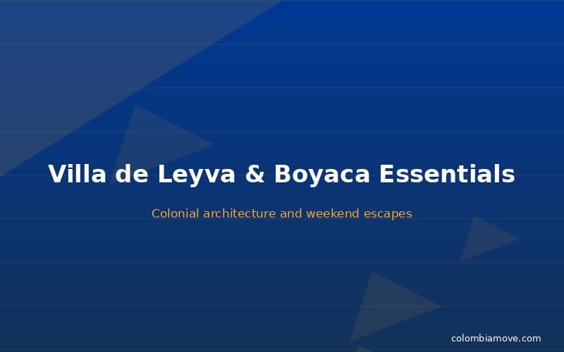 Villa de Leyva colonial architecture and main plaza