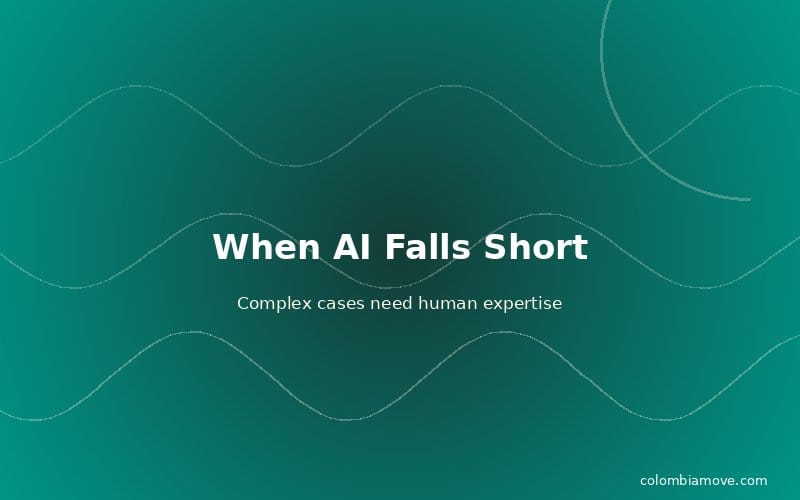 When AI falls short for Colombia immigration — complex cases need lawyers
