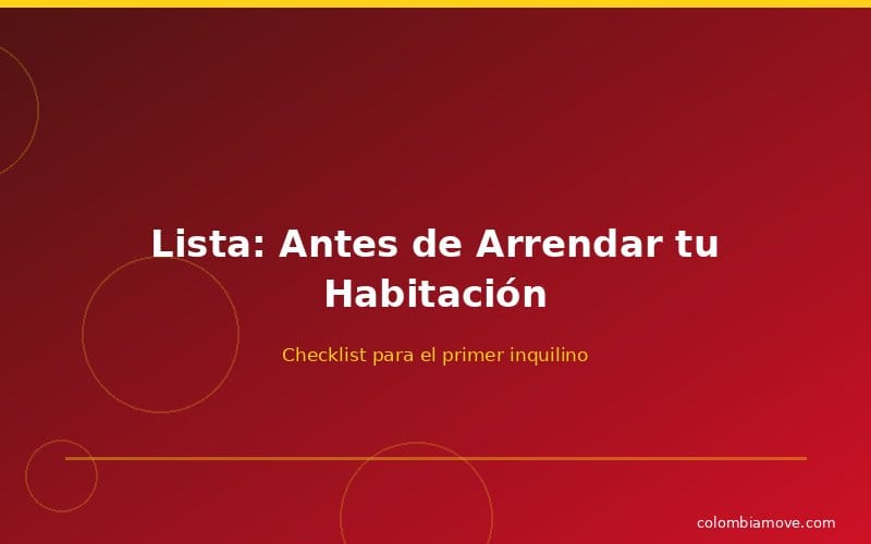 Lista de verificación para filtrar inquilinos de habitación