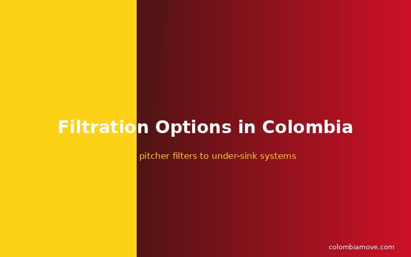 Water filtration options in Colombia — pitcher filters, under-sink, botellones