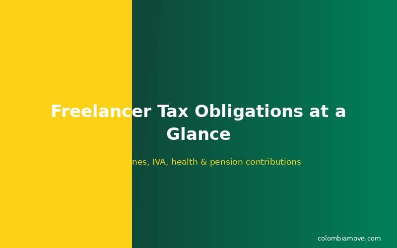 Freelancer tax obligations summary in Colombia