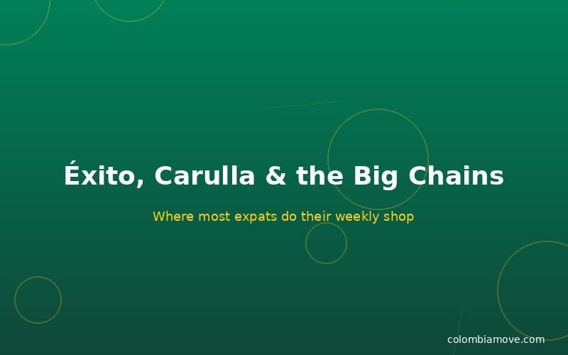Éxito and Carulla supermarkets in Colombia