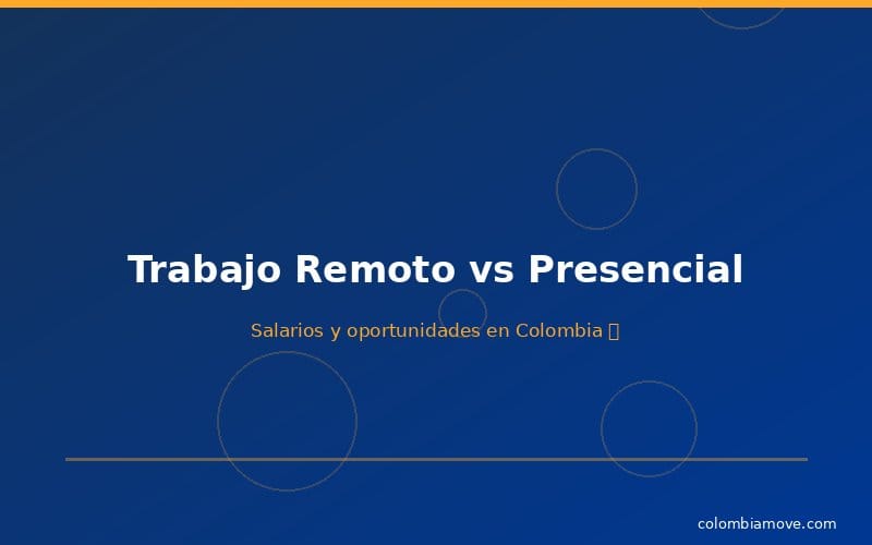 Comparativa de salarios trabajo remoto vs presencial en Colombia