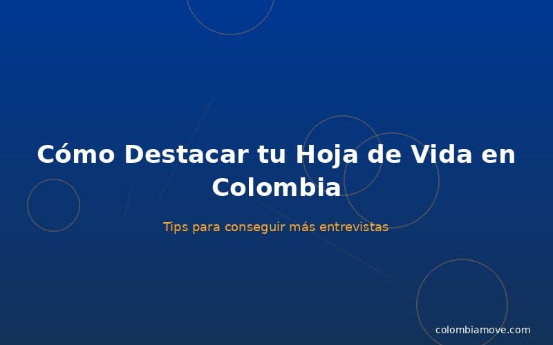 Tips para hoja de vida Colombia