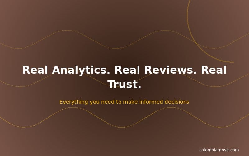Colombia Move platform features — analytics, reviews, and trust