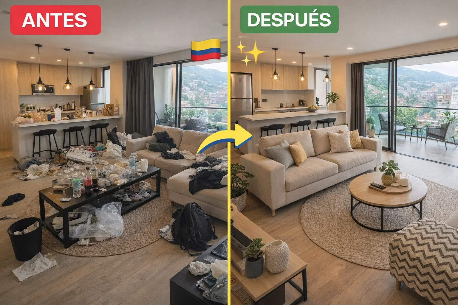 Servicio de limpieza disponible en Medellín