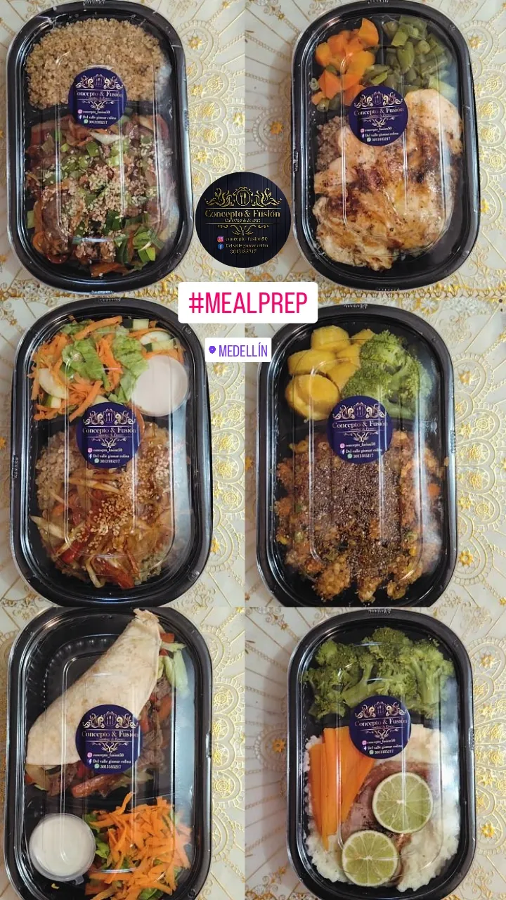 Meal prep comida saludable